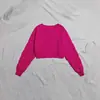 Novo Suéter de Tricô com Gola Redonda para Primavera e Outono, Estilo Europeu e Americano, Cor Sólida, Pulôver para o Trabalho, Moda Feminina Curta Versátil e Tendência