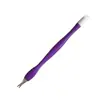 Tenedor para cutícula de manicura de doble punta, empujador de cutícula de manicura, herramienta de belleza multifuncional colorida para eliminar cutícula muerta