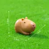 Sombrero de hoja de loto para micro-paisajismo, flotador, figura linda de capibara, adorno mini de decoración de jardín DIY