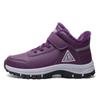 Zapatos de algodón de invierno para hombres y mujeres, cálidos, para caminar, tipo bota alta, de terciopelo, para exteriores, para la nieve, zapatos para mediana edad, MX20501