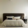 FREEMONDE Conjunto de Roupa de Cama de Luxo Leve Bordado Algodão de Fibra Longa Escovado Outono e Inverno Conjunto de 4 Peças 1.8