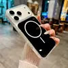 Nuevo Modelo Que Se Transforma Instantáneamente en iPhone 17 Pro Max Funda Magnética de Acrílico con Anillo Fino Oficial Cubierta Protectora Apple 16P
