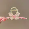 Grampo de Cabelo Laço Fofo Simples Metal Presilha Doce Cor Super Fada Presilha Tubarão Acessórios de Cabelo Versáteis para Menina