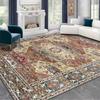 Alfombra persa turca en stock, para sofá, mesa de centro, franela, para sala de estar, estilo étnico retro, para dormitorio