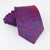 25 Novos Estilos de Gravatas Listradas Jacquard de Poliéster de 8cm, Gravatas Amarradas à Mão de 7cm para Vestuário Formal de Negócios Masculino e Feminino, Sensação de Alta Qualidade, Vermelho, Preto, Azul
