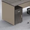 Combinación de Escritorio y Silla de Oficina Simple Moderno Escritorio y Silla para Computadora para Personal Estación de Trabajo Escritorio con Tarjetero con Pantalla para Personal