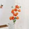 Flores Artificiais de Lírio-do-Vale Transfronteiriças para Casamento Decoração de Interior, Arranjo de Flores para Corredor, Flores Artificiais, Campânula Francesa, Flores de Orquídea Borboleta