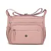 Nova Bolsa Transversal Multicamadas de Grande Capacidade Cor Sólida Nylon Casual Bolsa de Ombro Versátil para o Trabalho Bolsa para Mulheres de Meia-Idade Atacado