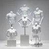 Mannequins de vitrine de loja de roupas com plataforma de meia-calça modelo esportivo para homens Mannequins de corpo falso para homens e mulheres Bonecos