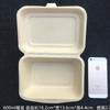 Lonchera desechable caja para hamburguesa caja para pastel de pulpa de tiramisú caja para llevar de pulpa lonchera al por mayor
