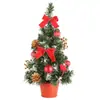 Árvore de Natal de Mesa Transfronteiriça Nova de 20cm Decoração Mini Árvore Artificial Mini Decoração Presente de Natal para a Família
