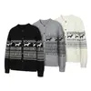 Suéter Cardigan de Punto con Cuello Henley Fair Isle de Dachshund Americano, Nuevo Top Casual de Manga Larga Otoño/Invierno para Hombres y Mujeres