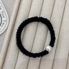 Corda de cabelo de bola acrílica de alto brilho personalizada da Coreia do Sul corda de cabelo simples versátil não machuca o cabelo Elástico de intestino delgado confortável versátil