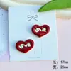 Gato angorá vermelho amor acrílico diy acessórios capa de celular buraco sapatos patch acessórios de cabelo material
