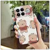 Adequado para Capa de Celular Redmi K90 Pro Max Criativa Animação Fofa Borda Completa Luxo Vermelho Moderna Casal Feminina
