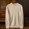 Suéter de Cachemira de Montaña 100% Puro para Hombre Tejido de Siete Agujas de Doble Hebra Grueso Cuello Semitortuga Tejido para Hombre Otoño e Invierno Jersey Base