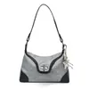 2026 Nuevo Bolso de Hombro Casual Simple de Gamuza con Bloques de Color de Moda Bolso Cruzado para el Trabajo