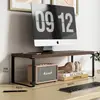 Suporte elevatório para computador de mesa, suporte elevatório para monitor de laptop, organizador de mesa para dormitório, suporte de base para tela de escritório