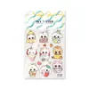 Adesivo de Figura Grande de Boneca Desenho Animado Fofo Novo Céu Gatinho Estereoscópico 6D com Relevo Adesivo Decorativo DIY para Celular Diário