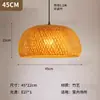 Lanternas de bambu trançado, lustres estilo chinês para restaurantes e salas de jantar, luminárias de palha e rattan trançado vintage para salas de chá e restaurantes de hot pot
