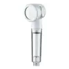 Viaje belleza-filtrante cabezal de ducha portátil con flujo de agua presurizado, boquilla de cabezal de ducha de viaje, cabezal de ducha de mano presurizado con tres ajustes de flujo de agua