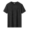 Camiseta de Seda de Hielo para Hombre Verano Nuevo Estilo Elástica de Moda Marca Ropa para Hombre Secado Rápido Transpirable Deportes Juventud Hombre Manga Corta Tops