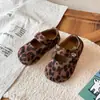 Zapatos Mary Jane Retro de Gamuza para Niñas 2026 Otoño Nueva Llegada Sistema de Color Merade Estampado de Leopardo Zapatos de Princesa Mocasines