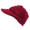 Europa y Estados Unidos Amazon explosiones sombrero de lana con visera de invierno gorra con visera sombrero Bailey para mujer gorra de caramelo colorida