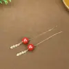 Pendientes de Plata de Ley de Alta Gama Chapados en Plata al por Mayor Alambre para Pendientes de Cinabrio Cola de Fénix Arena Imperial Pendientes de Oro de Arena Púrpura de Alto Contenido