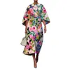 Colección Otoño 2026: Vestido largo holgado con estampado casual estilo vacacional transfronterizo para mujer
