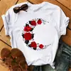 Nueva Harajuku Mujer;s Camiseta Moda Creativa Reose Musical
