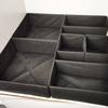 Íntimos sin tapa Tela Escritorio Sujetador Íntimos Calcetines Caja de almacenamiento Tipo cajón Caja de almacenamiento organizadora Juego de seis piezas Portátil