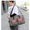 Nueva Bolsa de Viaje de Lona de Gran Capacidad Transfronteriza de Color Contrastante Estilo Retro Europeo y Americano para Hombre, de Mano, Cruzada, Doble Tapa, Bolsa de Gimnasio