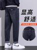 Pantalones vaqueros rectos holgados para hombre, primavera y otoño, 2024, nueva marca de moda, estilo americano, lavados, informales, negros, largos.