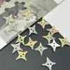 Botones coloridos pequeños de peces, mariposas, monedas, nubes, estrellas, triángulos, de dos agujeros irregulares y color degradado para ropa de niños y mujeres DIY