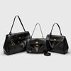 2026 Nuevo Modelo Rodeo Kelly Bolso de Hombro de Piel de Ternero Lisa para Mujer con Hebilla de Cierre de Axila, Bolso Tote Grande para Viajar