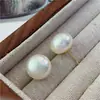 Brincos de pérola redondos e planos de pão cozido no vapor coloridos retro requintados franceses para meninas temperamento gentil nicho luxo leve brincos versáteis