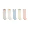 Calcetines Largos para Bebé Recién Nacido Primavera y Otoño Calcetines de Algodón para Bebé Hasta la Rodilla Dibujos Animados Puño Suelto Sin Costuras Calcetines Altos para Bebé Recién Nacido