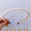Diadema de Perlas Nueva para Mujer, Diadema de Celebridad de Internet Coreana, Horquilla Versátil para Mujer, Accesorio para el Cabello Simple y Elegante, Versión Coreana al por Mayor