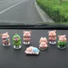 Enfeites de Carro Cuidadosamente Selecionados, Acessórios de Carro Pigmento de Perfume, Decorações de Carro Fofas, Enfeites Criativos para Painel e Figurinhas