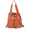 Mochila multifuncional de moda transfronteiriça nova bolsa de ombro feminina cor sólida bolsa de saco com cordão de grande capacidade mochila casual