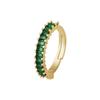 Anillo Abierto Geométrico de Cobre con Circonita de Colores de Alta Gama, Estilo Ins de Lujo Ligero y de Moda, Distrito Lu, para Mujer
