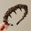 Diadema elegante con malla para mujer con dientes, antideslizante, nuevo modelo 2026, diadema de peine dentado de corona alta, accesorio para el cabello para mujer