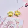 Dibujos Animados Lindos Patas de Gato Transparentes de Hielo Accesorios de Resina DIY Funda de Teléfono Taza de Agua Imán para Nevera Hebilla de Zapato Pasador Accesorios de Joyería