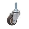 Roda Universal Silenciosa 1 Polegada 1,5 polegadas 2 polegadas Direcional Roldana Tpr Roda de Borracha com Rolamento Roda Pequena Rodízio de Parafuso