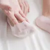 Calcetines de Seda de Hielo Japoneses para Mujer Calcetines de Barco Verano Finos Transpirables Base de Algodón Calcetines Antideslizantes Color Sólido Calcetines Cortos Boca Baja Calcetines Invisibles