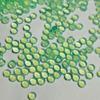Ovo verde liso de fundo plano 3mm-6mm redondo vidro pedra nua anel semicircular acessórios de joalheria vendas diretas de fábrica