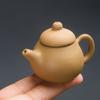 Mini Tetera Pequeña de Arcilla Púrpura Se Puede Criar y Jugar Tetera de Bolsillo para la Punta del Dedo Mascota de Té Pequeña Tetera con Asa Xi Shi Adornos para Juego de Té Kung Fu