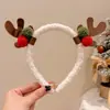 Pinza para el Cabello de Reno Navideño para Mujer Pinza para el Cabello de Fiesta Festiva Accesorio para el Peinado Accesorios de Disfraz Cosplay Lindo Doble Pinza Accesorios para el Cabello
