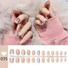 Unhas Usáveis Pré-Fabricadas no Atacado, Unhas Usáveis Simples de Banda Completa com um Toque de Luxo, Coleção de Adesivos para Unhas Clareadores